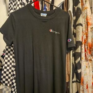 Champion Black T-Shirt Dress